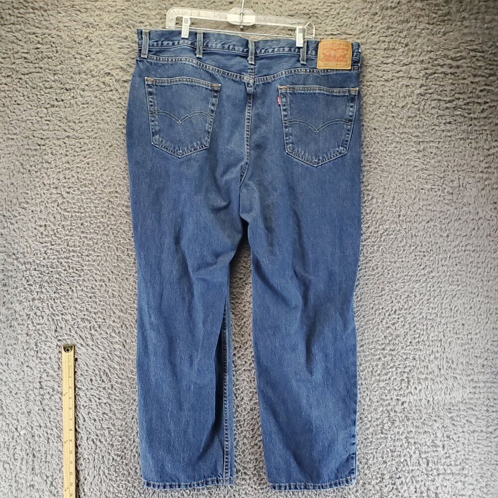 Levis Jeans Mens 42x30 Blue 550 Relaxed Fit Tapered Leg Denim
